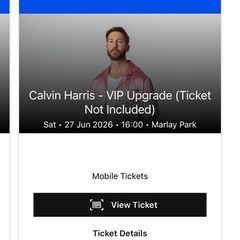 calvin harris vip ugrade