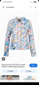 Stunning New Unworn Ladies Denim style jacket by Art by Dolcezza