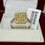 Gold SGL Certified - Natural Yellow Diamond & White Diamond Ring in 9K Yellow & White Gold 1.00 Ct. Image 5