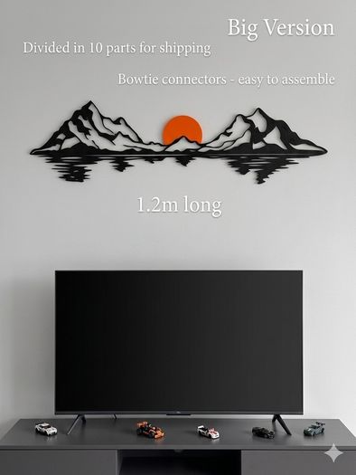 Modern Mountain & Sunset Wall Art