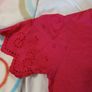 Cerise pink tshirt with detailing on sleeves Image 4