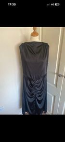 Black halter neck dress size 16 - new