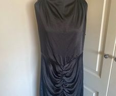 Black halter neck dress size 16 - new