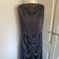 Black halter neck dress size 16 - new