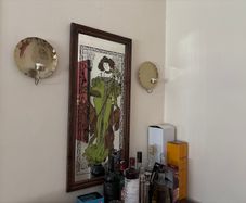 Art deco framed mirror