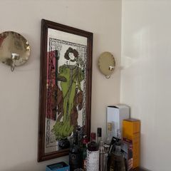 Art deco framed mirror