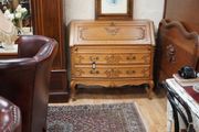 French Oak Bow Front Bureau