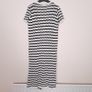 Boohoo White Black Wavy Stripe Crochet Button Through Knit Midi Dress 12UK/40EU Image 7