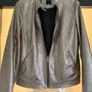 Metallic/gold biker style faux leather jacket Size XL UK 12-14 Image 2