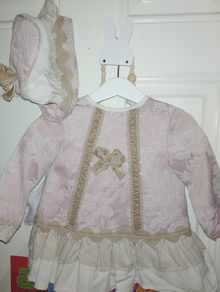 Spanish dress and bonnet baby girl 18 months Miranda