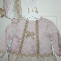 Spanish dress and bonnet baby girl 18 months Miranda