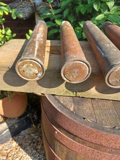 Brass Artillery Shells,Military, Antique