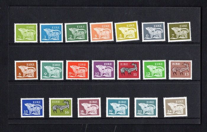 1980-1 Ireland Gerl definitive Stamp Low Value Presentation Pack