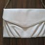 New Look Clutch Bag White Grey Silver Snake Image 2