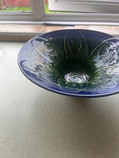 Vintage 2 Large Pottery Bowls as New
