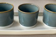 27cm serving plate and condiment set
