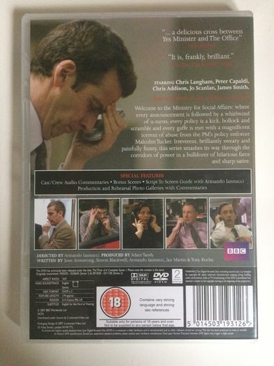 The Thick Of It - Series 1-3 + Specials (2005-2009) Peter Capaldi [DVD TV Boxsets]