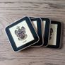 4 x Heraldic Coasters featuring Carroll Surname. Image 3