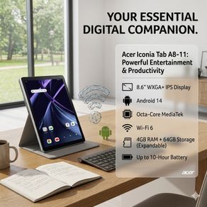 Acer Iconia Tab A8-11 - Powerful Entertainment & Productivity in a Compact Design