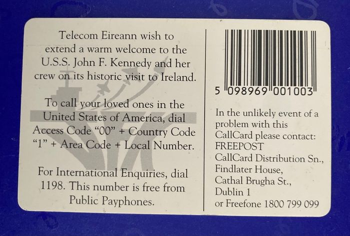 JFK 100 Unit Card