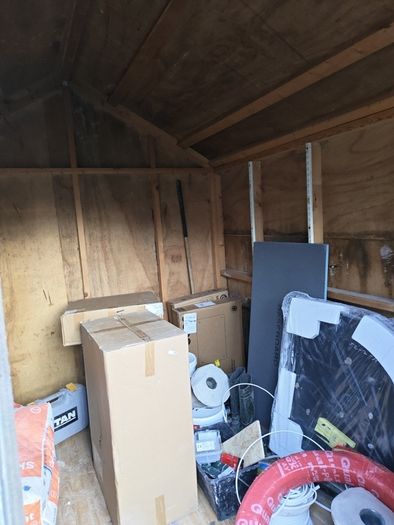 wooden shed