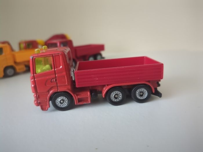 Set of 6 Vintage Siku Diecast Trucks