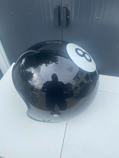 8 Ball half face helmet