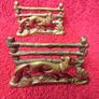 Vintage  Brass Letter Rack  x 2 Image 5