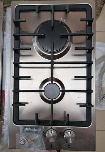 Gas And Ceramic Hob, Two Rings, Rare