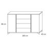 Marco sidetable/chest of drawers with LED lights Image 3