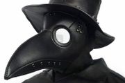 Plague Doctor Mask Black Leather Long Nose Bird Beak Steampunk Masks Costume Props for Masquerade Halloween Party Carnival Cosplay
