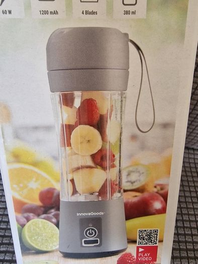 NEW and  SEALED InnovaGoods Shakuit Portable Rechargeable Blender 380ml