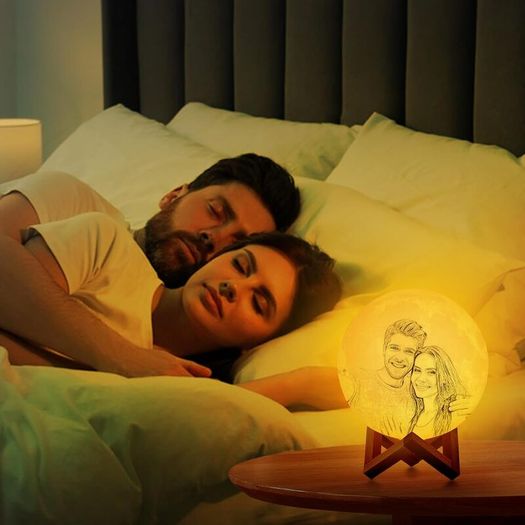 Personalized 3D Printed Night Light with Photo & Text, 16-Color USB Rechargeable Touch Lamp for Mother's Day, Christmas, Valentine's Day, and Anniversaries Brand: XSTZR