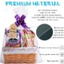 20Pcs Cellophane Basket Bags, 14X20in Clear Hamper Wrap Bag with Pull Bow Blank Hangtag & Twist Ties, Large Present Bags Set for Gift Packaging Arts Crafts Toys Fruit Christmas Making (FREE POSTAGE) Image 3
