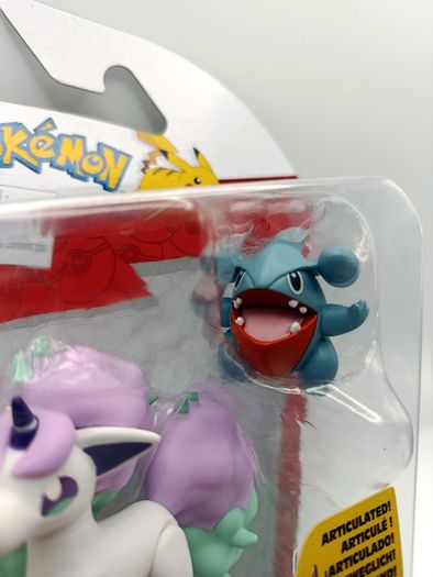Pokemon Battle Figure Set 2025 Pikachu + Galarian Ponyta + Gible PKW4097 NEW