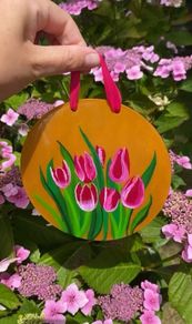 Handpainted Tulips