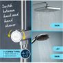 GROHE Vitalio Comfort 250 Flex - Shower System with Diverter (Square 25cm Head Shower 2 Spray Rain & SmartRain Image 5