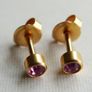 Quartz Crystal October Birthstone, 24kt Gold Plated  Earrings Image 6