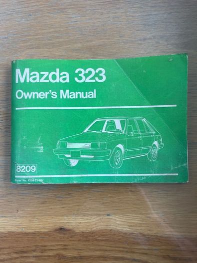 Mazda 323 (1980's) Owners Manual