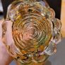 Vintage Heavy Art Glass Chicken Bowl Image 4