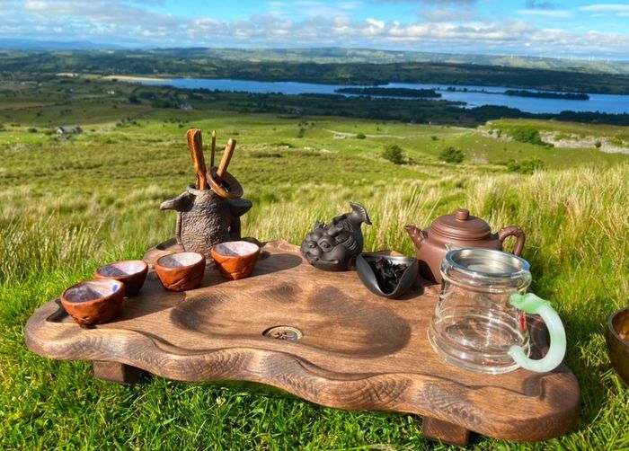 Elegant Wooden Tea Table for Chinese Tea Ceremony