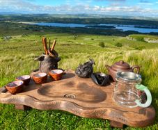 Elegant Wooden Tea Table for Chinese Tea Ceremony