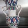 Vintage Portugese Crafted Artisan Hand Painted Vase Image 4