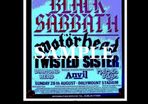 Black Sabbath concert poster Dalymount Football Stadium Dublin 1983 + Ticket A3 Size Replica
