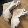 Once worn Aldo leather nude wedges cork wedge Image 3