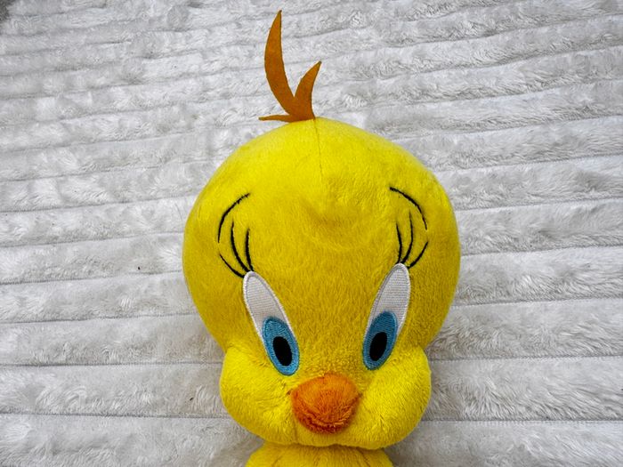 Warner Brothers Looney Tunes Tweety Pie Plush Soft Toy 2014 Loose Head  approx. 22 cm. Used Please see photos