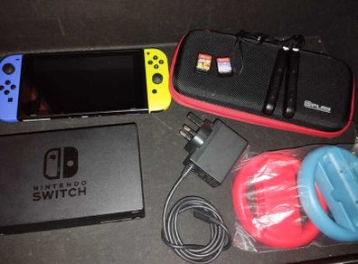 Nintendo Switch Console Bundle  2 Games & Accessories
