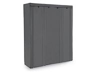 main image for ad XXL wardrobe, folding cupboard, fabric cabinet with clothes rail, 3 roll-up doors, camping cupboard, 175 x 150 x 45 cm,