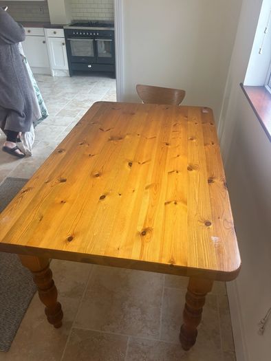 Solid pine table