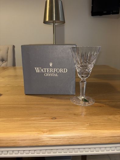 Waterford Crystal Mauve White Wine Glasses New in Box
